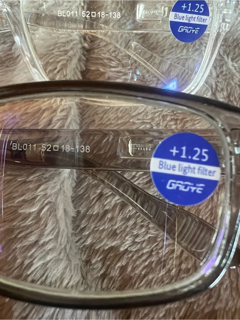 Gaoye 5 Pair of New Blue Light Filter, +1.25 Magnifying Glasses.